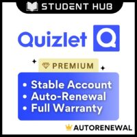 Quizlet Plus Premium Account | Unlock Step-by-step Textbook Solutions | Full Warranty