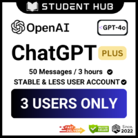 ChatGPT Plus Legal Account 🔥 𝙇𝙀𝙎𝙎 𝙐𝙎𝙀𝙍 𝘼𝘾𝘾𝙊𝙐𝙉𝙏 🔥 | Full Warranty | 𝗢𝗽𝗲𝗻𝗔𝗜 🔥 GPT-4 / GPT-4o 🔥