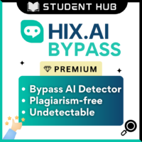 HIX.AI Bypass Premium – AI Detection Bypass Tool | Humanizer AI Acc | Humanize Writing | Undetectable AI Research Tool