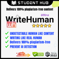 WriteHuman AI Premium | Humanize AI Content | Undetectable Rewrite Tool | Instant Access